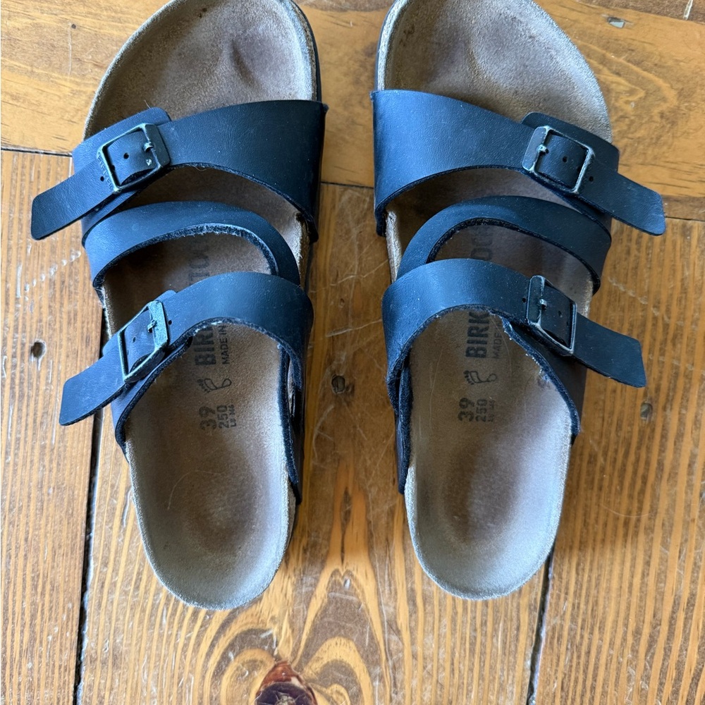 Birkenstock Black Triple Strap Sandals